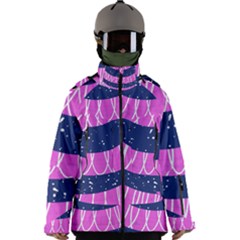 Texture Grunge Speckles Dot Men s Zip Ski And Snowboard Waterproof Breathable Jacket by Cemarart