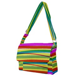 Print Ink Colorful Background Full Print Messenger Bag (l) by Cemarart