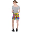 Abstract Cube Colorful  3d Square Pattern Women s Ripstop Shorts View2