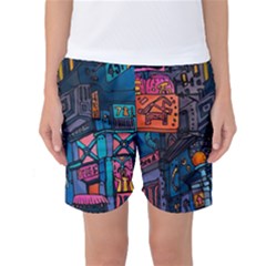 Wallet City Art Graffiti Women s Basketball Shorts by Bedest