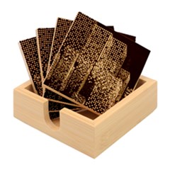 Building Architecture City Facade Bamboo Coaster Set by Grandong