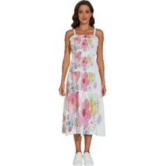 Flower-2342706 Sleeveless Shoulder Straps Boho Dress by lipli