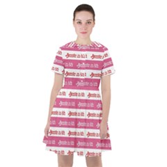 Breathe In Life, Breathe Out Love Text Motif Pattern Sailor Dress by dflcprintsclothing