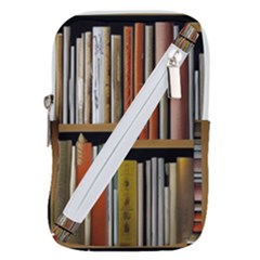 Book Nook Books Bookshelves Comfortable Cozy Literature Library Study Reading Reader Reading Nook Ro Belt Pouch Bag (small) by Maspions