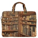 Room Interior Library Books Bookshelves Reading Literature Study Fiction Old Manor Book Nook Reading MacBook Pro 13  Double Pocket Laptop Bag View2