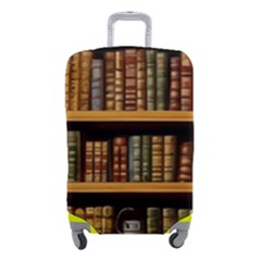 Room Interior Library Books Bookshelves Reading Literature Study Fiction Old Manor Book Nook Reading Luggage Cover (small) by Grandong