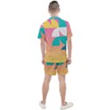 Abstract Geometric Bauhaus Polka Dots Retro Memphis Art Men s Mesh T-Shirt and Shorts Set View2