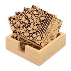 Winter Snow Holidays Bamboo Coaster Set by Bedest