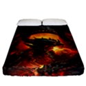 Dragon Fire Fantasy Art Fitted Sheet (California King Size) View1