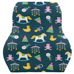 Cute Babies Toys Seamless Pattern Car Seat Back Cushion  by Apen