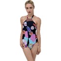 Girl Bed Space Planets Spaceship Rocket Astronaut Galaxy Universe Cosmos Woman Dream Imagination Bed Go with the Flow One Piece Swimsuit View1