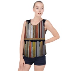 Book Nook Books Bookshelves Comfortable Cozy Literature Library Study Reading Reader Reading Nook Ro Bubble Hem Chiffon Tank Top by Maspions