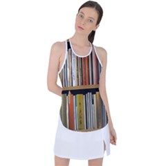 Book Nook Books Bookshelves Comfortable Cozy Literature Library Study Reading Reader Reading Nook Ro Racer Back Mesh Tank Top by Maspions