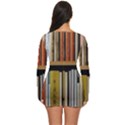 Book Nook Books Bookshelves Comfortable Cozy Literature Library Study Reading Reader Reading Nook Ro Long Sleeve Boyleg Swimsuit View4