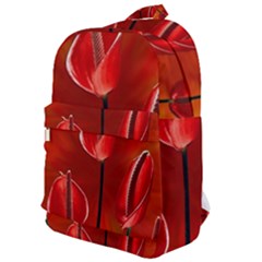 Flowers Red Classic Backpack by Askadina