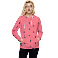 Watermelon Melon Fruit Healthy Food Meal Breakfast Lunch Juice Lemonade Summer Women s Lightweight Drawstring Hoodie by Maspions