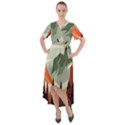 Mountain Travel Canyon Nature Tree Wood Front Wrap High Low Dress View1