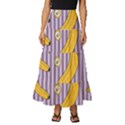 Pattern Bananas Fruit Tropical Seamless Texture Graphics Tiered Ruffle Maxi Skirt View1