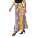 Pattern Bananas Fruit Tropical Seamless Texture Graphics Tiered Ruffle Maxi Skirt View2