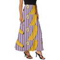 Pattern Bananas Fruit Tropical Seamless Texture Graphics Tiered Ruffle Maxi Skirt View3