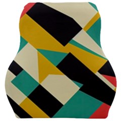 Geometric Pattern Retro Colorful Abstract Car Seat Velour Cushion  by Bedest