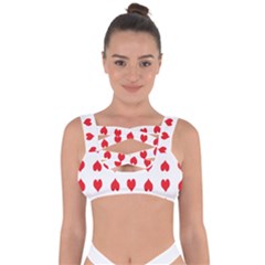 Heart Red Love Valentines Day Bandaged Up Bikini Top by Bajindul