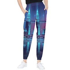 Digital Art Artwork Illustration Vector Buiding City Women s Tapered Pants by Maspions