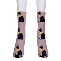 Cat Egyptian Ancient Statue Egypt Culture Animals Crew Socks by Maspions