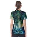 Trees Forest Mystical Forest Background Landscape Nature Women s Cotton T-Shirt View2