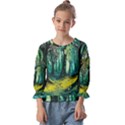 Trees Forest Mystical Forest Nature Junk Journal Landscape Nature Kids  Cuff Sleeve Top View1