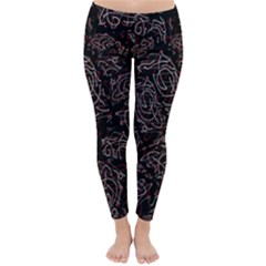 Fusionvibrance Abstract Design Classic Winter Leggings by dflcprintsclothing