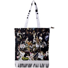 Yb 2vvvvv Zazzle - Digital Postcard - Front Double Zip Up Tote Bag by xeedeeboyz