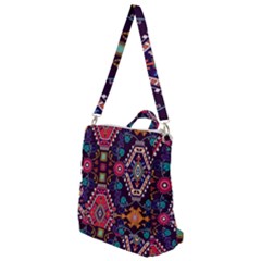 Pattern, Ornament, Motif, Colorful Crossbody Backpack by nateshop