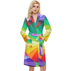 Bring Colors To Your Day Long Sleeve Velvet Robe by elizah032470