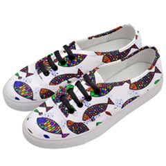 Fish Abstract Colorful Women s Classic Low Top Sneakers by Maspions