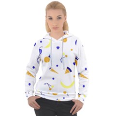 Pattern-fruit-apples-green Women s Overhead Hoodie by Maspions