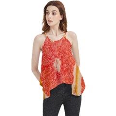 Grapefruit-fruit-background-food Flowy Camisole Tank Top by Maspions