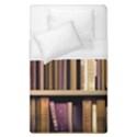 Books Bookshelves Office Fantasy Background Artwork Book Cover Apothecary Book Nook Literature Libra Duvet Cover (Single Size) View1