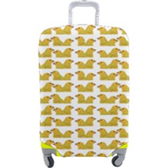 Little Bird Motif Pattern Wb Luggage Cover (large) by dflcprintsclothing