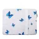 Butterfly-blue-phengaris 16  Vertical Laptop Sleeve Case With Pocket View2