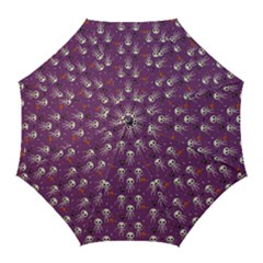 Skull Halloween Pattern Golf Umbrellas by Maspions