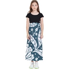 Spring Pattern Kids  Flared Maxi Skirt by AlexandrouPrints