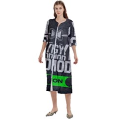 Gym Mode Women s Cotton 3/4 Sleeve Nightgown by Store67