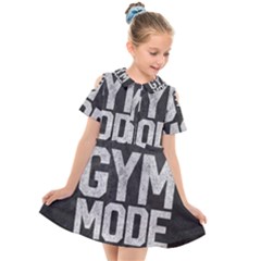 Gym Mode Kids  Short Sleeve Shirt Dress by Store67