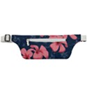 5902244 Pink Blue Illustrated Pattern Flowers Square Pillow Active Waist Bag View1