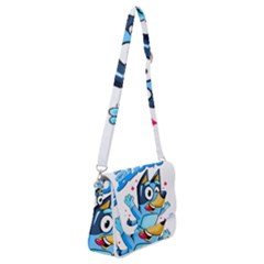 Super Bluey Shoulder Bag With Back Zipper by avitendut