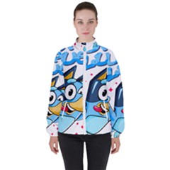 Super Bluey Women s High Neck Windbreaker by avitendut