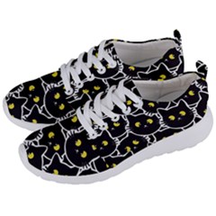 Cat Pattern Pet Drawing Eyes Men s Lightweight Sports Shoes by Maspions