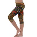 Swirl Vortex Emoji Cyclone Motion Art Kids  Lightweight Velour Capri Leggings  View2