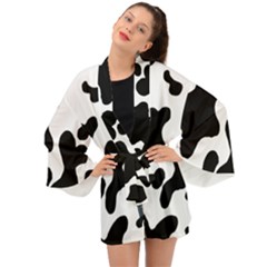 Cow Pattern Long Sleeve Kimono by Ket1n9